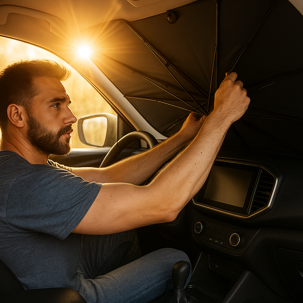 Parasol Retráctil para Automóvil